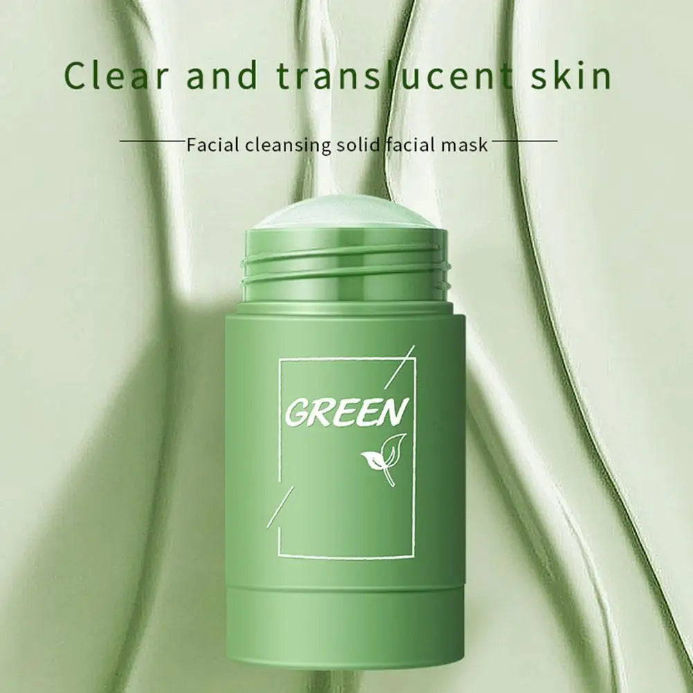 Máscara Detox de Té Verde/Máscara de Arcilla Balanceadora y Refrescante