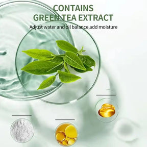 Máscara Detox de Té Verde/Máscara de Arcilla Balanceadora y Refrescante