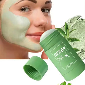 Máscara Detox de Té Verde/Máscara de Arcilla Balanceadora y Refrescante
