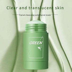 Máscara Detox de Té Verde/Máscara de Arcilla Balanceadora y Refrescante