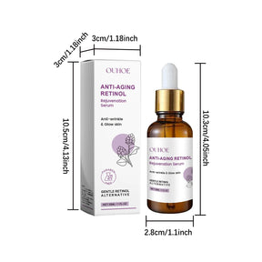 Sérum Facial Anti-Edad con Retinol, Colágeno y Bakuchiol – Rejuvenecedor, Mejora la Elasticidad, Suave y No Irritante – 30ml