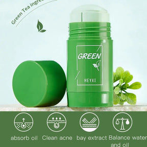 Máscara Detox de Té Verde/Máscara de Arcilla Balanceadora y Refrescante